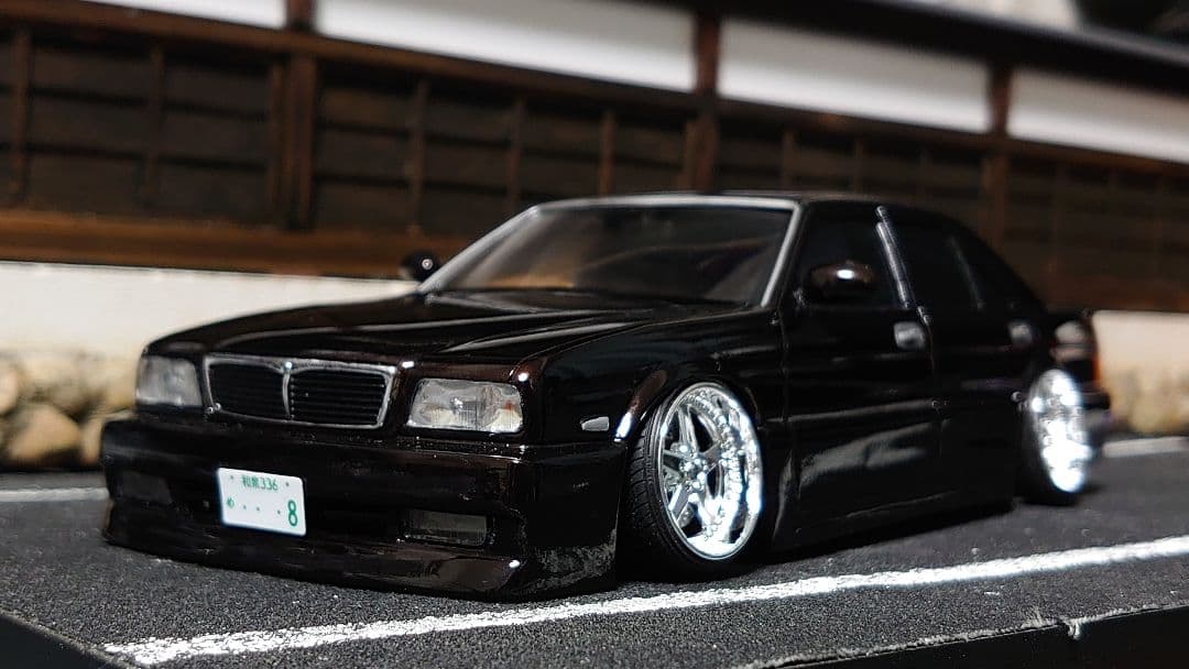 1/24 アオシマ ジャンクションプロデュース y32 シーマ 完成品