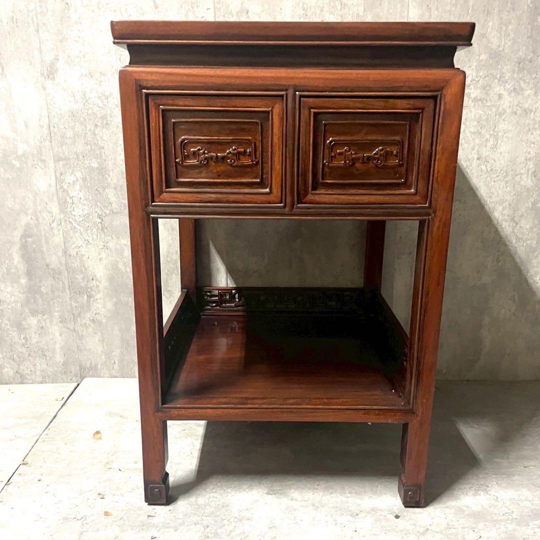 アンティーク 古道具 飾り棚 リビング棚 唐木 器局 煎茶棚 中国 和家具