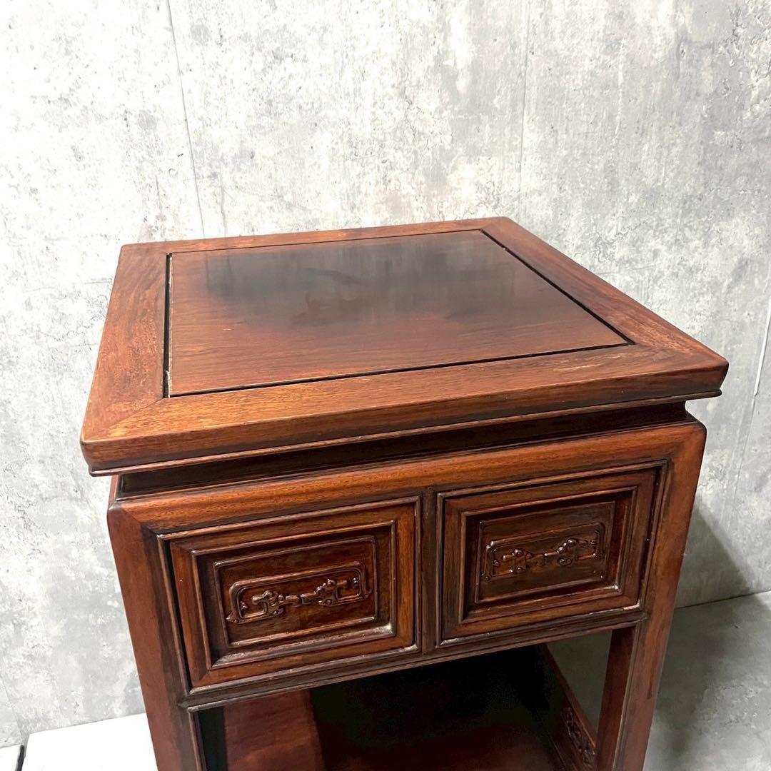 アンティーク 古道具 飾り棚 リビング棚 唐木 器局 煎茶棚 中国 和家具