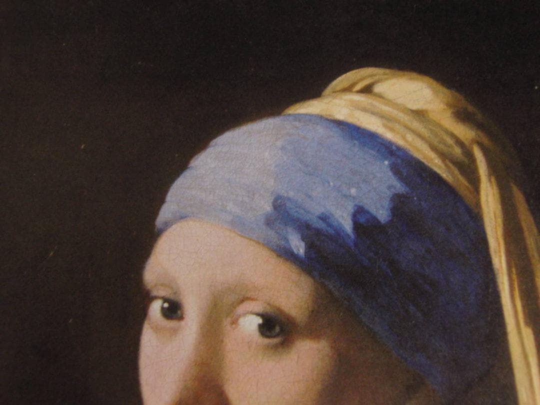 ヨハネス・フェルメール、【真珠の耳飾りの少女】、希少な額装用画集より