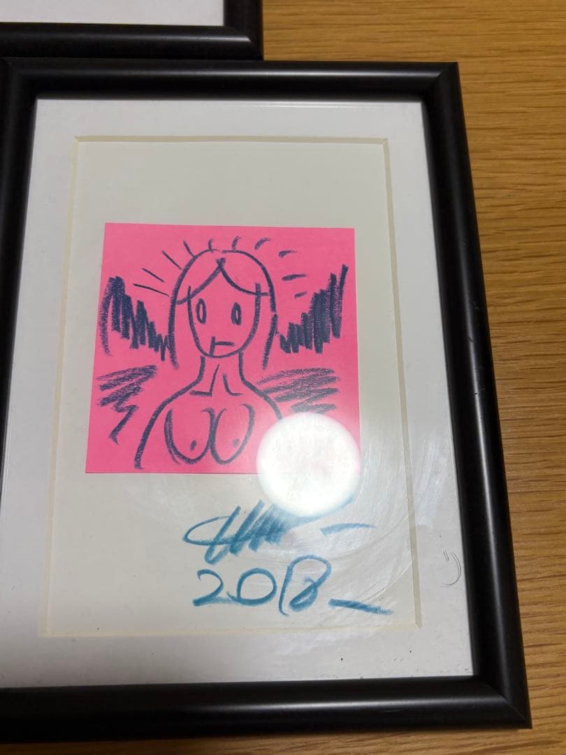 天野タケル　直筆ドローイング　額装　3枚セット