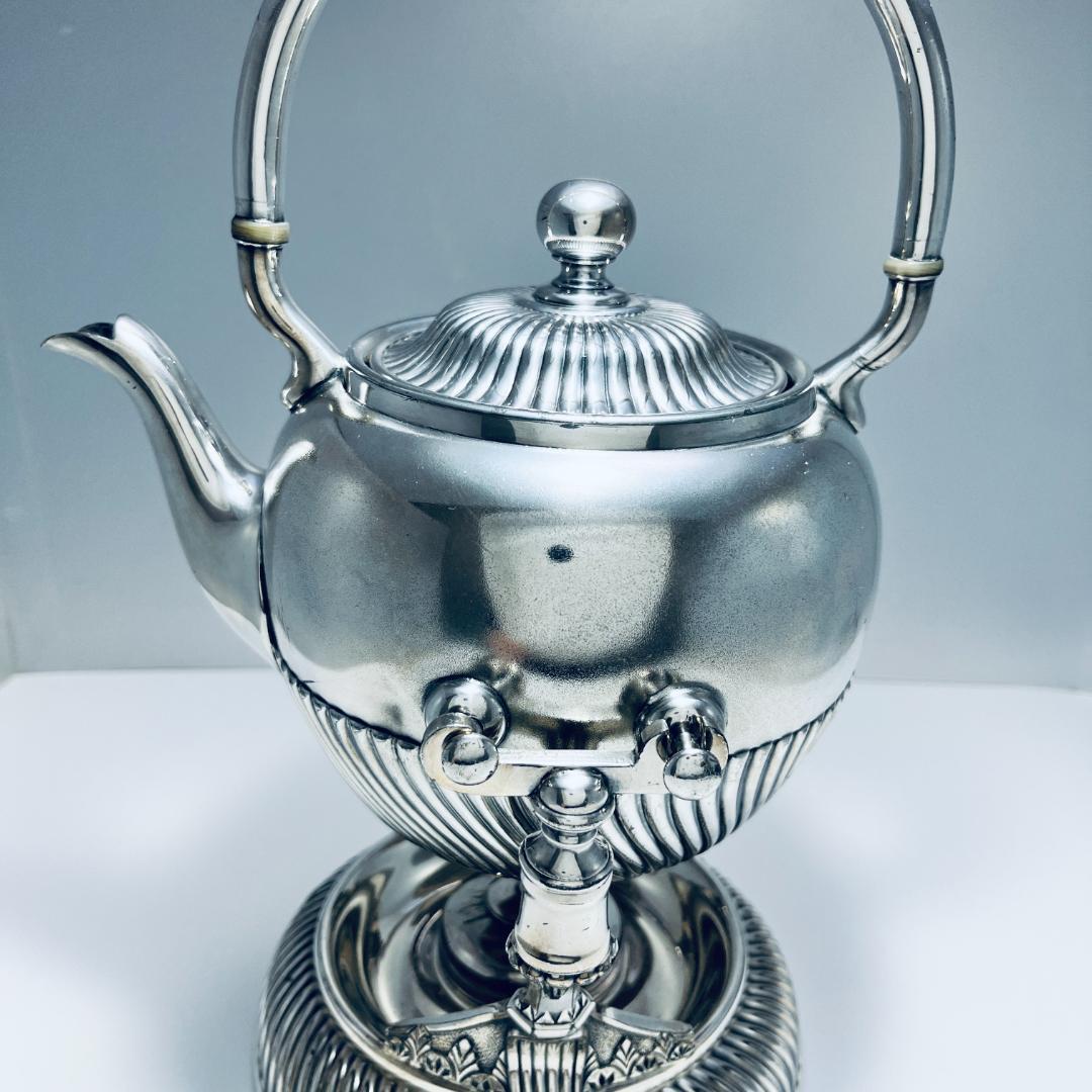 【WILCOX】ビクトリアンのティーケトル 【シルバープレート】