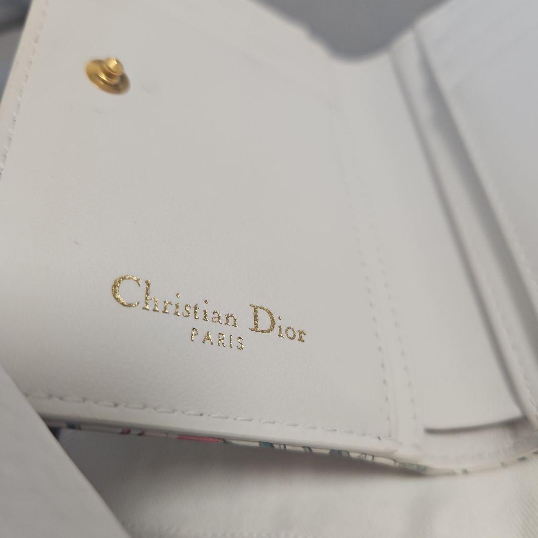 【日本限定】Dior Caro Dahlia ウォレット フラワー 二折財布