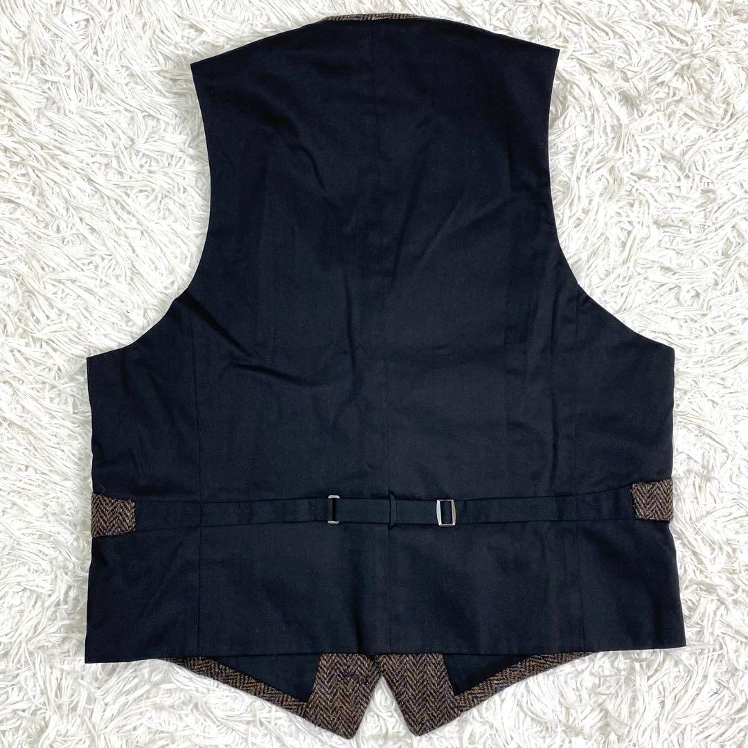 新品タグ付き✨ハリスツイード オックスフォードクラシック ヘリンボーンベストXL