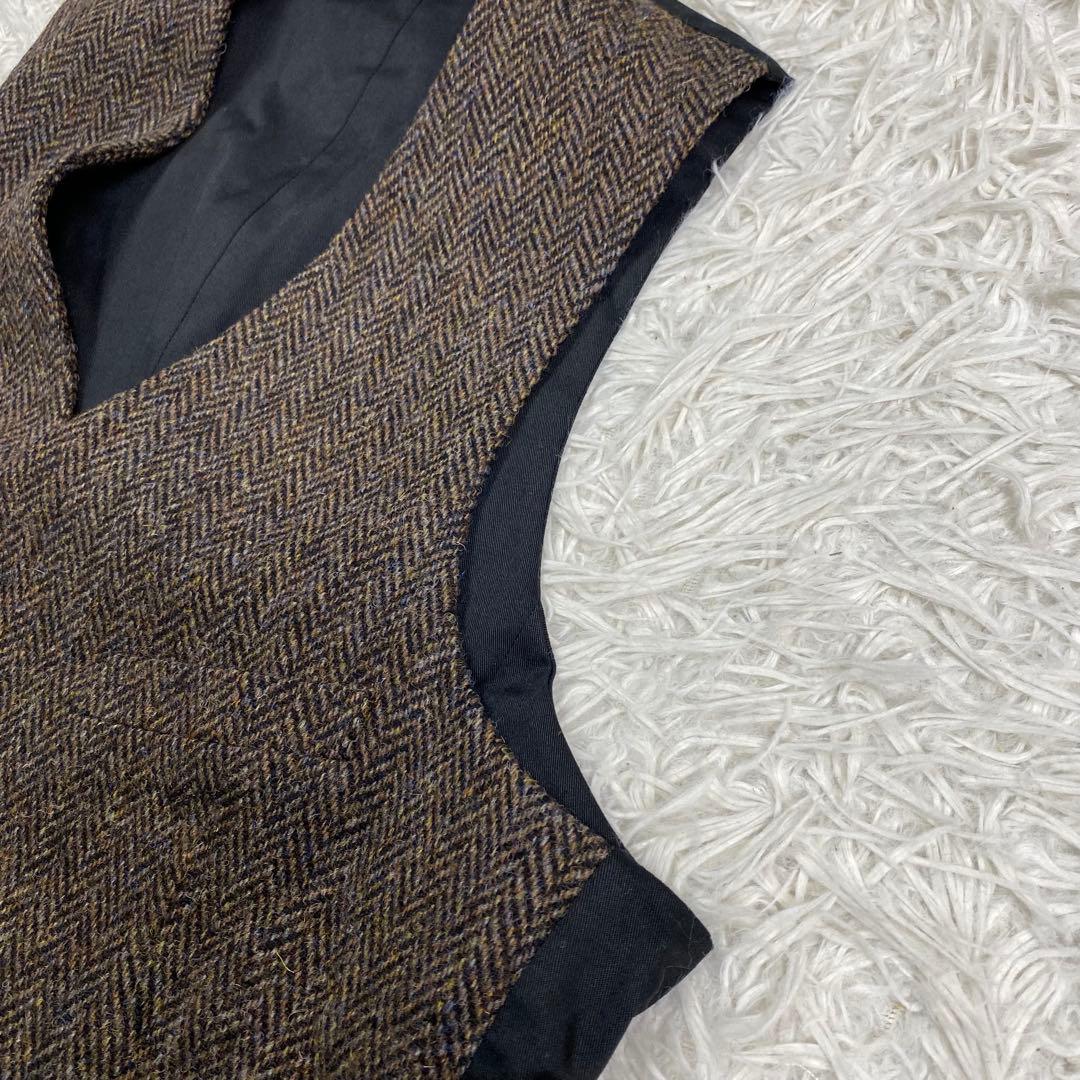 新品タグ付き✨ハリスツイード オックスフォードクラシック ヘリンボーンベストXL