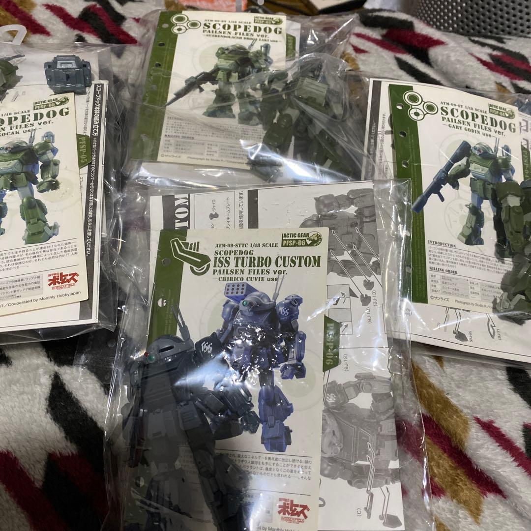装甲騎兵ボトムズ　アクティックギア　ISSターボカスタム他スコープドッグ計4体