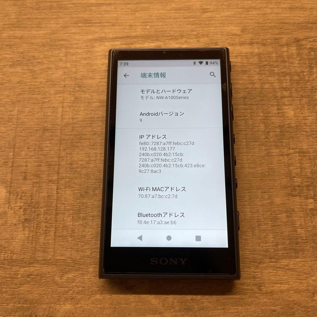 ウォークマン 32GB NW-A106 sandisk SDカード256GB付