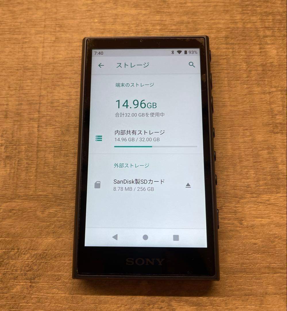 ウォークマン 32GB NW-A106 sandisk SDカード256GB付