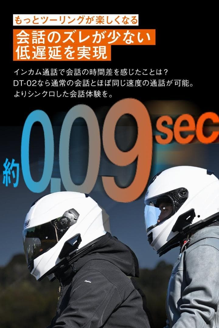 デイトナ DT-02（ブームマイク）ブルートゥースインカム（8人同時通話）