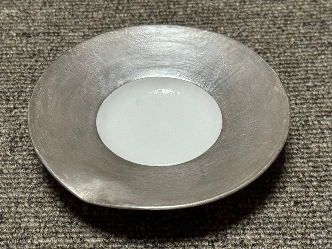 松本美弥子 蓋碗 宝瓶 銀彩