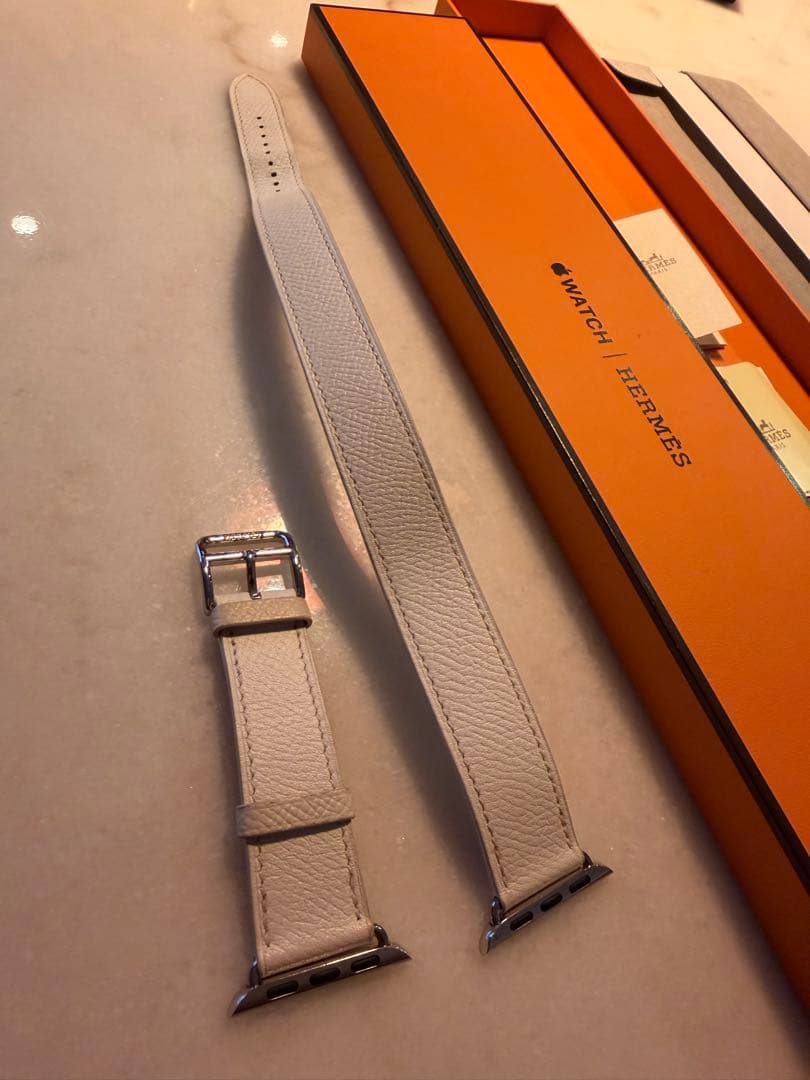 Apple Watch エルメス　ホワイト　レザー　バンド