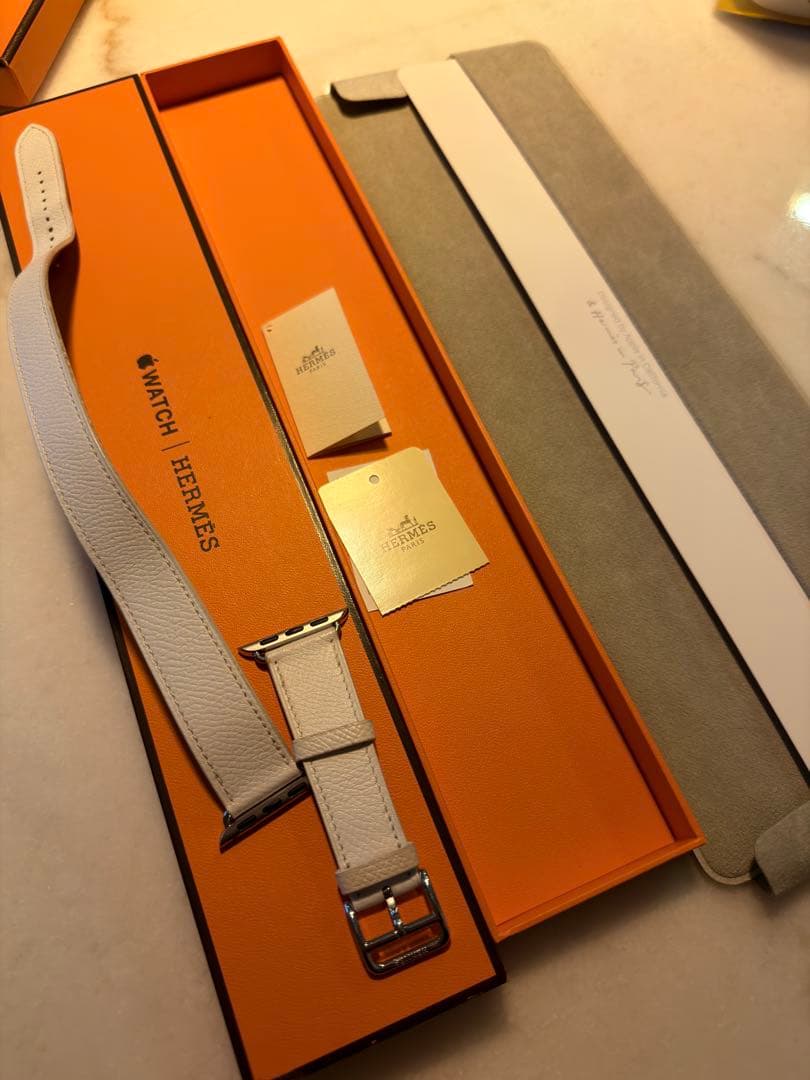 Apple Watch エルメス　ホワイト　レザー　バンド
