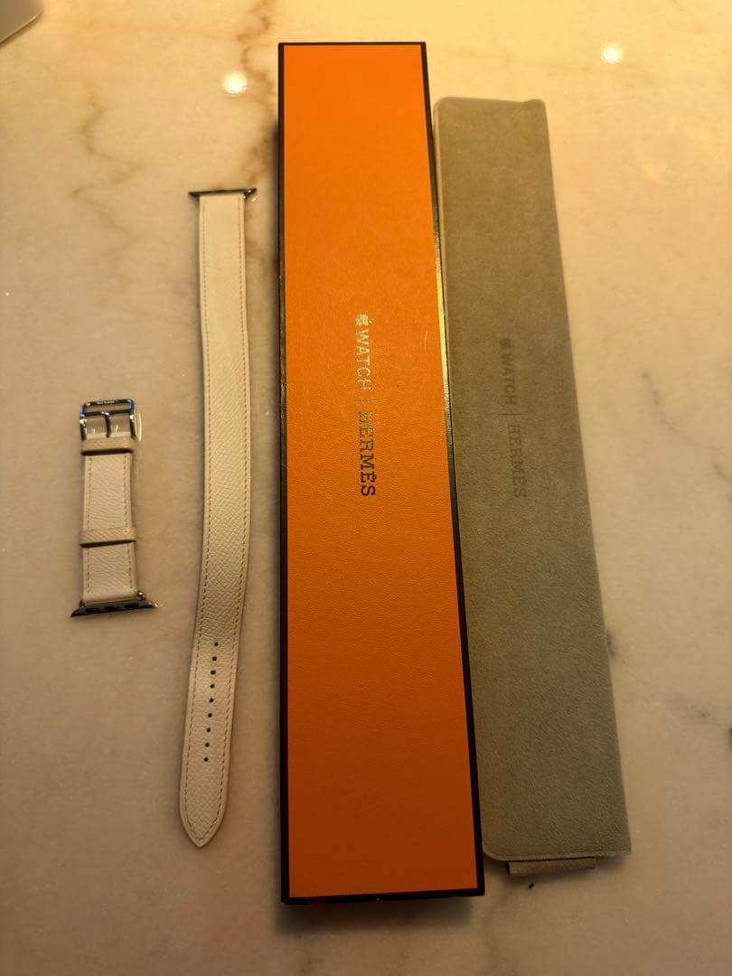 Apple Watch エルメス　ホワイト　レザー　バンド