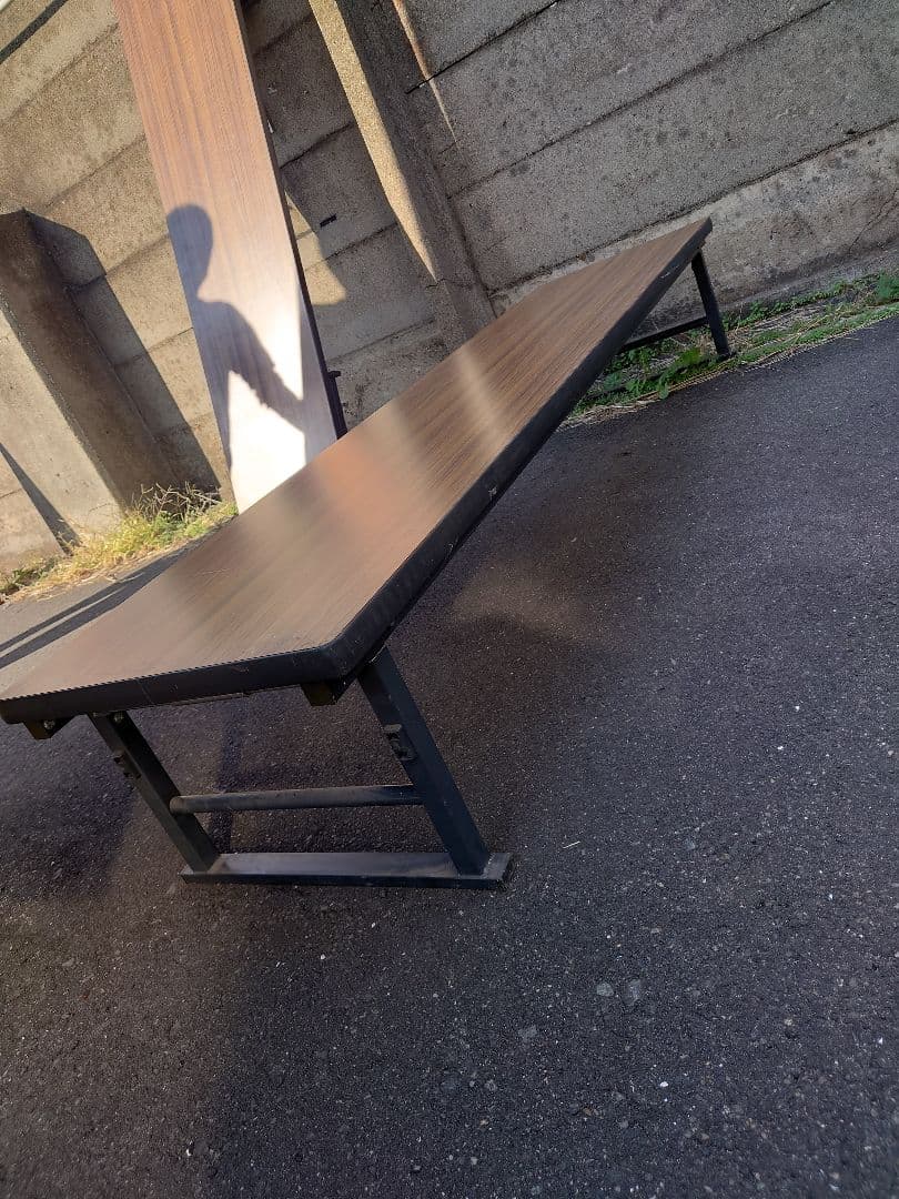 ブラウン 折りたたみテーブル ３つセット