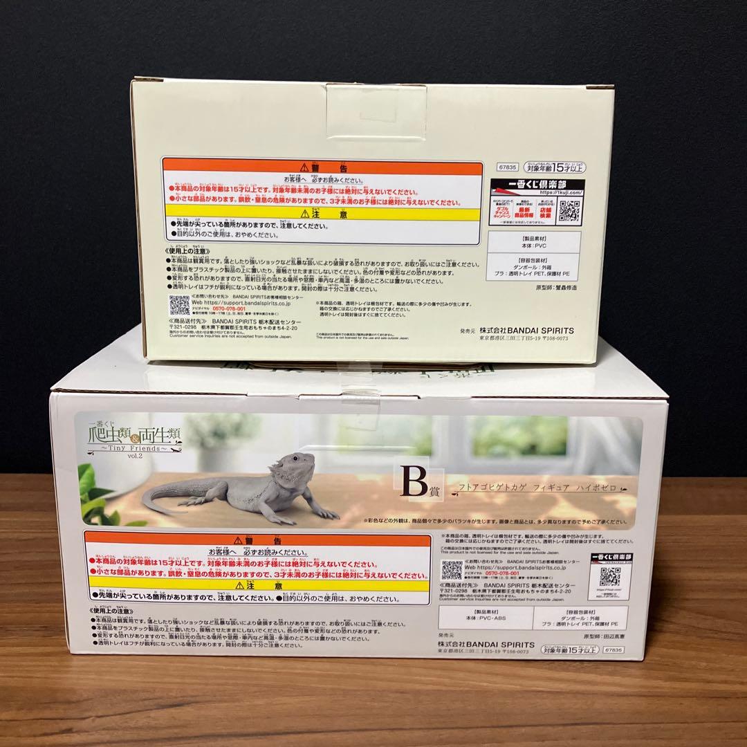 一番くじ 爬虫類 両生類 フトアゴヒゲトカゲ ヘルマンリクガメ フィギュア