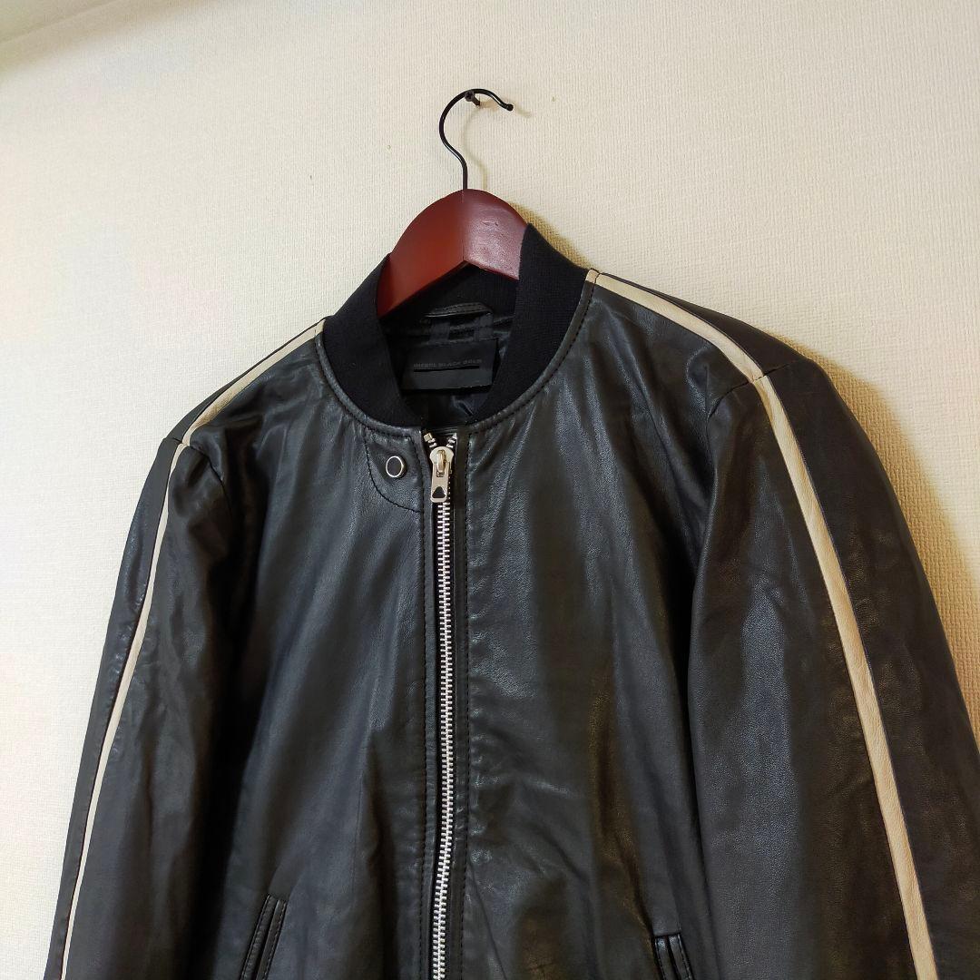 DIESEL BLACK GOLD　44　レザートラックジャケット