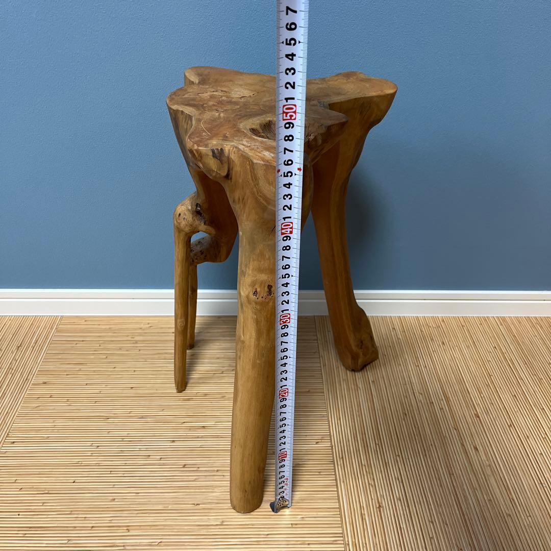 木製スツール 自然な形状 ナチュラルウッド