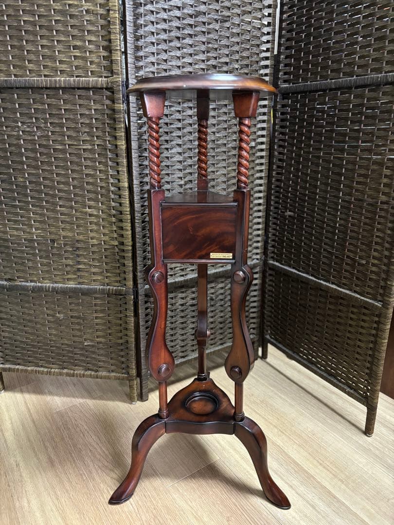 アンティーク調　花台　置き台　引き出し　イギリス製