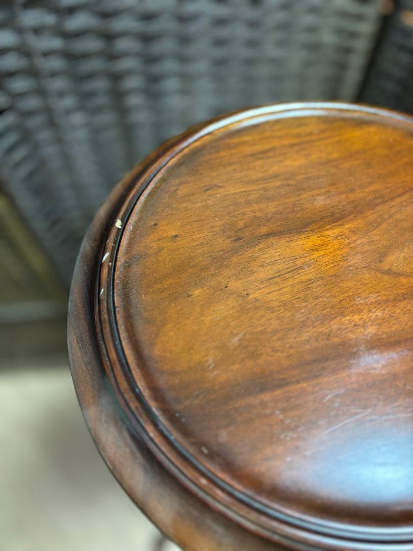 アンティーク調　花台　置き台　引き出し　イギリス製