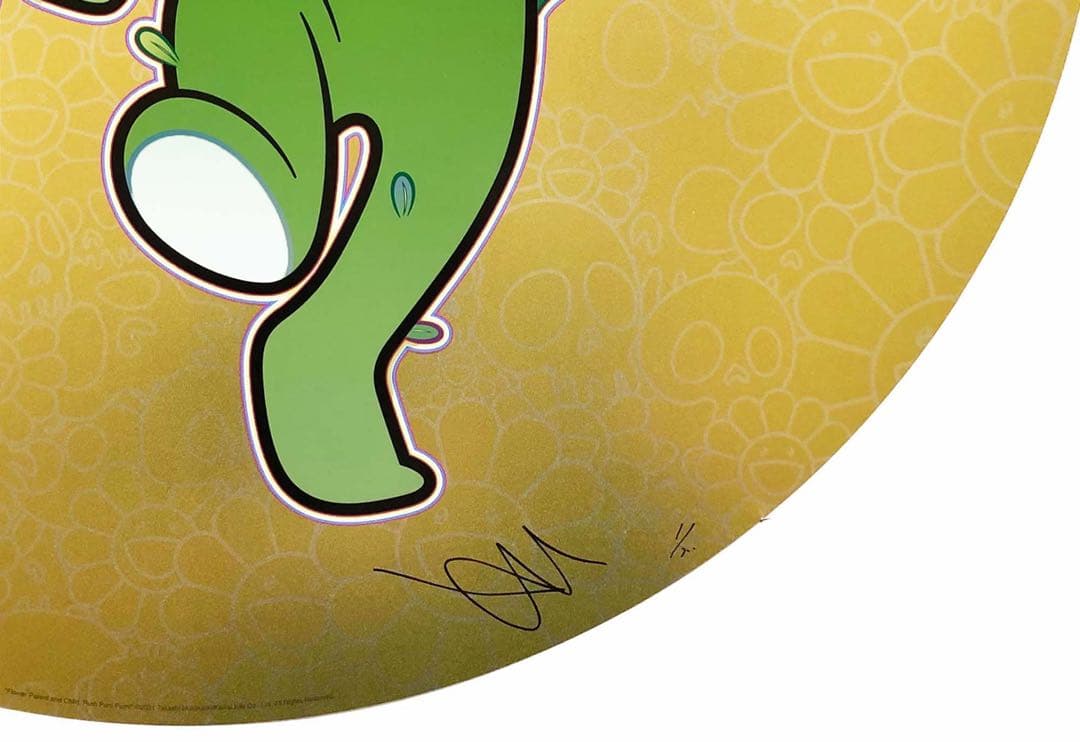 新品未開封品　お花の親子 ラッタッタ！　村上隆　ED300 ポスター