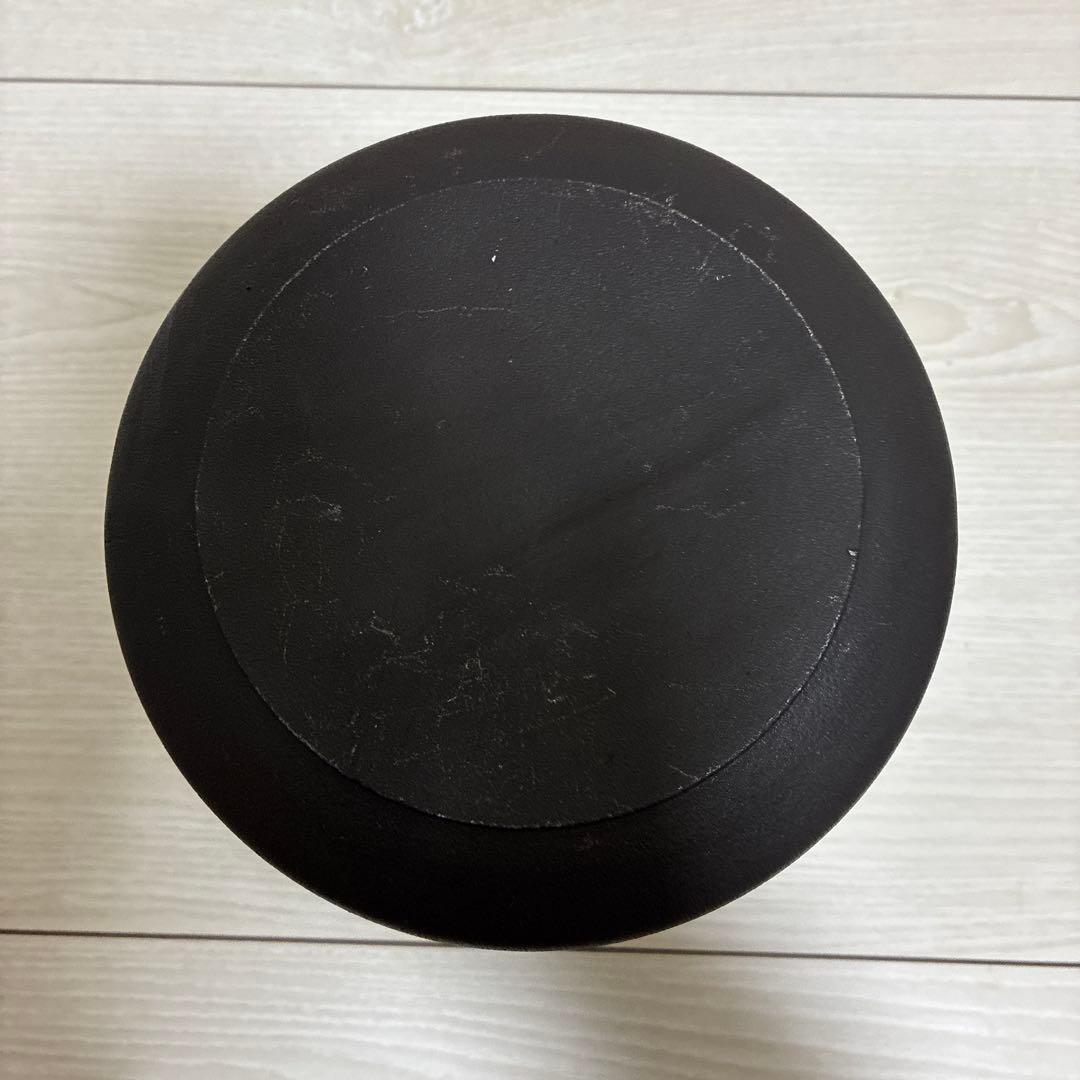 茶道具　志きの　糸目　筒釜 　　　　　　　蓋は唐銅製（釜かん付）