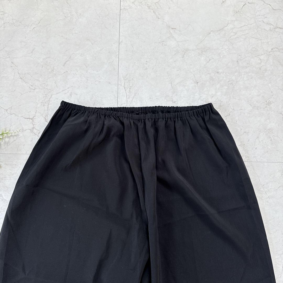 芽風　センソユニコ　サルエルパンツ　リネン　日本製　ストライプ　38サイズ