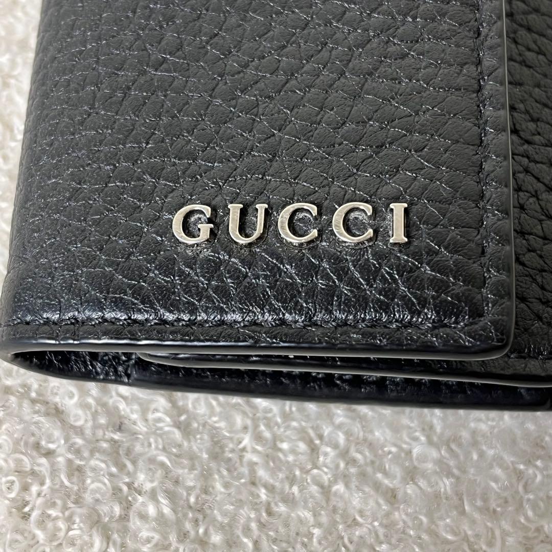 新品未使用　現行　GUCCI キーケース　キーリング　6連　レザー　箱保存袋付き