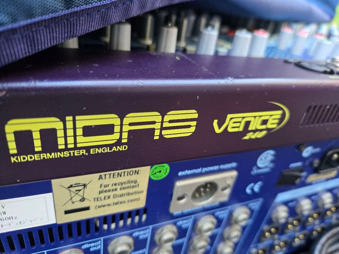 【MIDAS】マイダスVENICE240卓上アナログミキサー