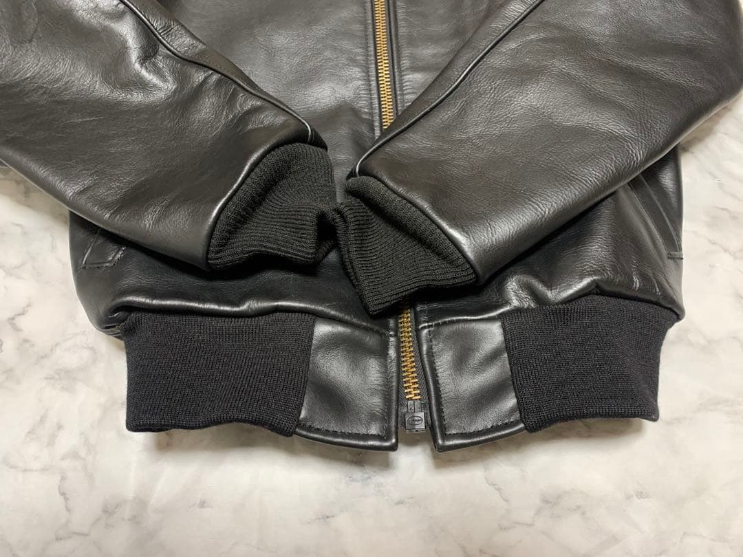 【美品】バンソン USA製 本革 レザージャケット ライダース 肉厚 TJ 32