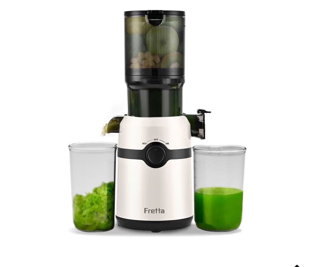 栄養満点⭐︎スロージューサー コールドプレス 幅広口 大容量 アイボリー