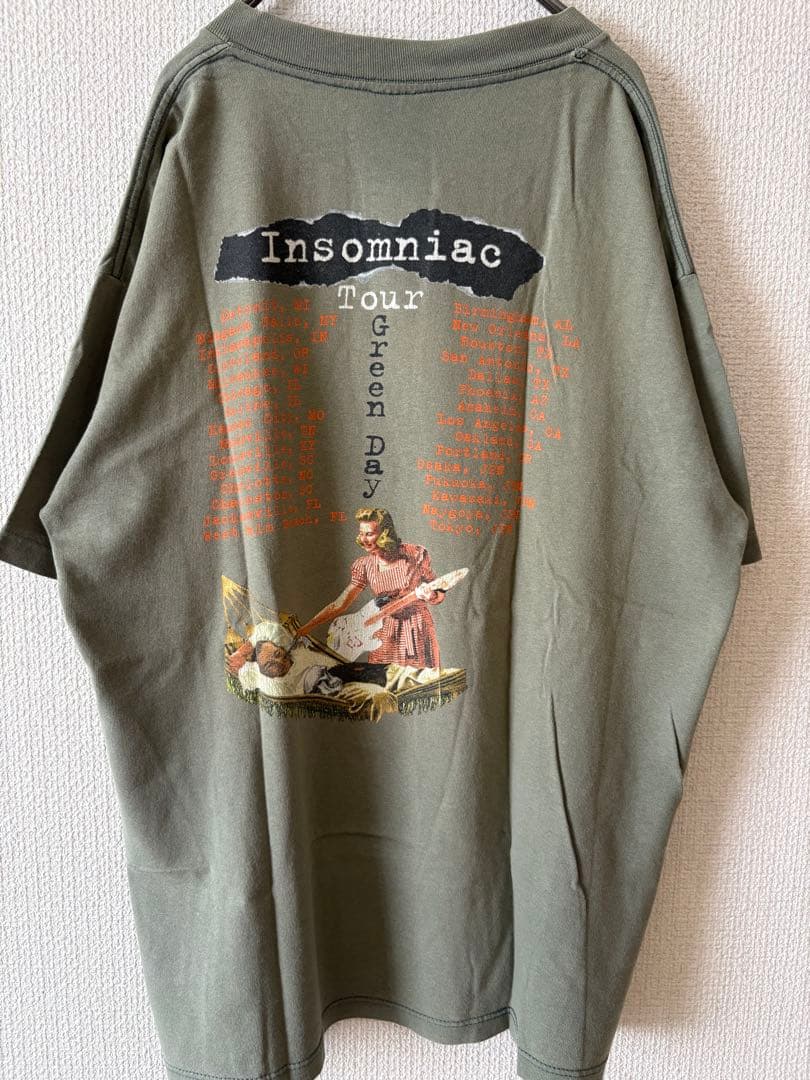 Green Day Insomniac ビンテージツアーTシャツ