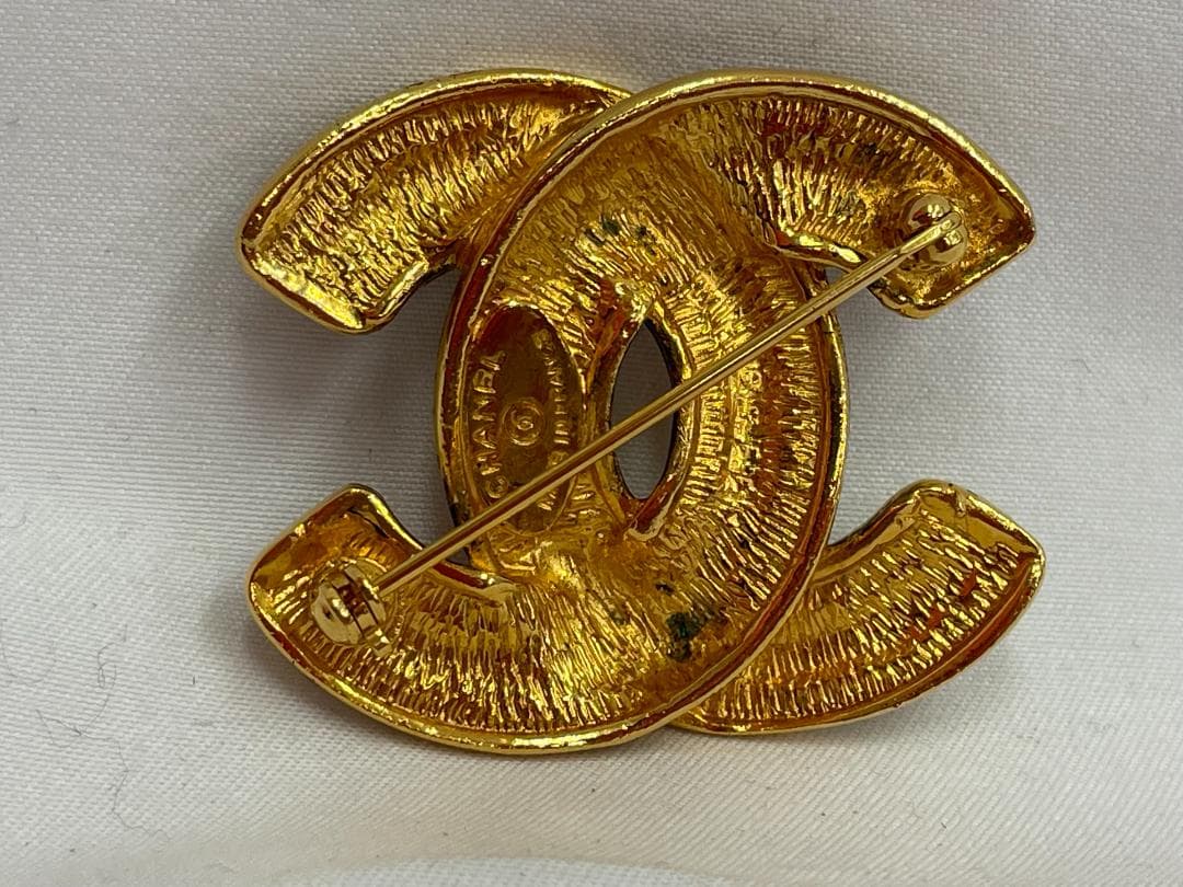 チ*ン様 CHANEL シャネル ココマークミニブローチ ゴールド ヴィンテージ