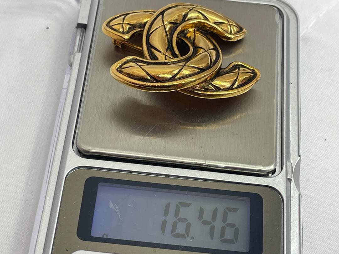 チ*ン様 CHANEL シャネル ココマークミニブローチ ゴールド ヴィンテージ