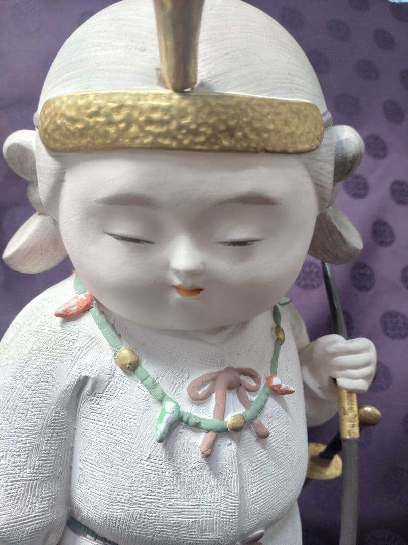 希少・京陶人形「狩人」小田益三作