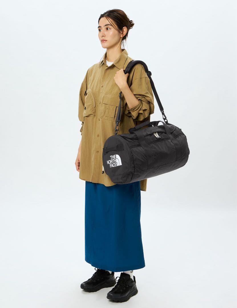 【美品】ノースフェイス　ナイロンダッフル30（キッズ）　ブラック