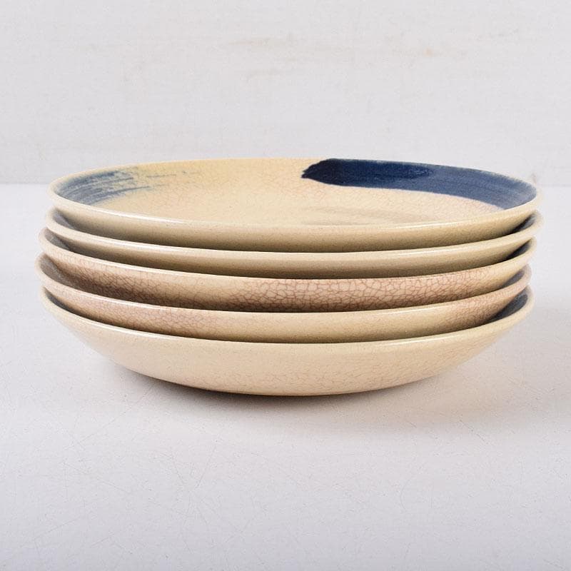 和食器　永楽善五郎作　仁清写梅皿　銘々皿　五客　共箱　V　R8935