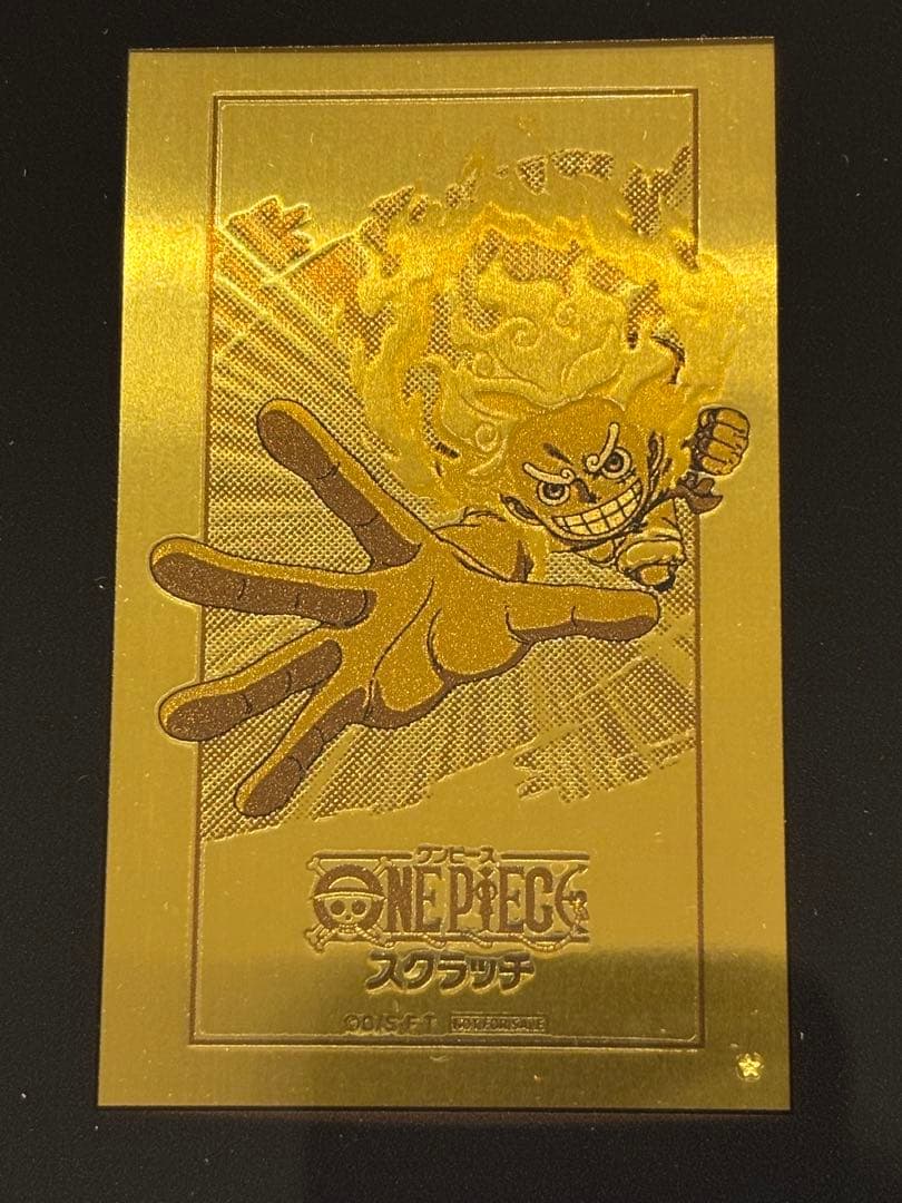 ONE PIECE スクラッチ 純金イラストプレート