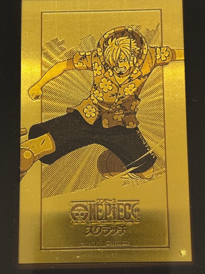 ONE PIECE スクラッチ 純金イラストプレート