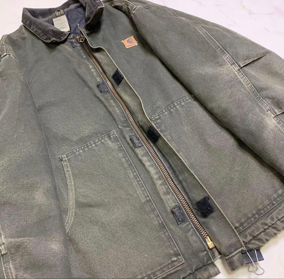 カーハート トラディショナルジャケット フェードハチノス MOSカラー　USA製