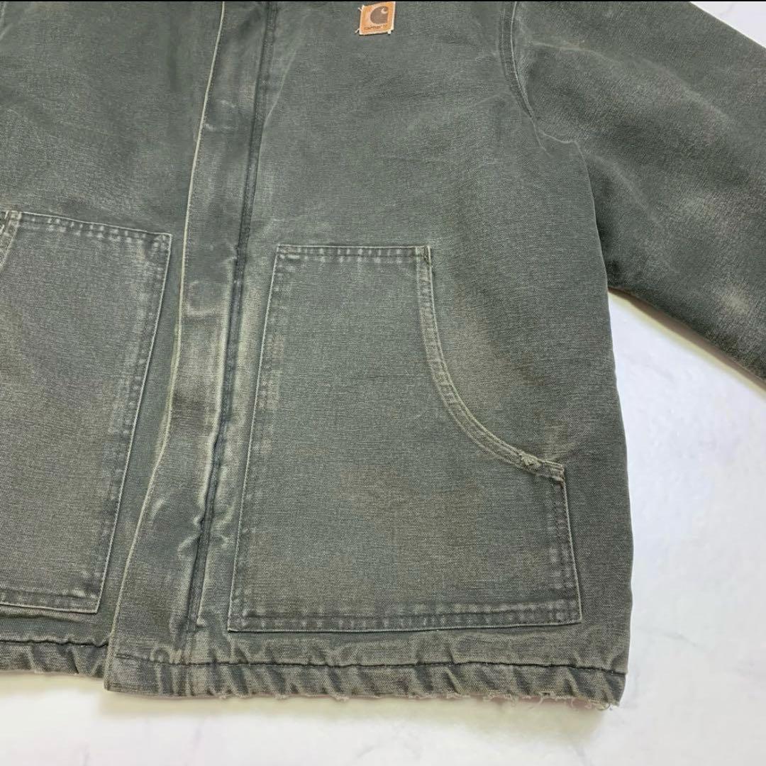 カーハート トラディショナルジャケット フェードハチノス MOSカラー　USA製