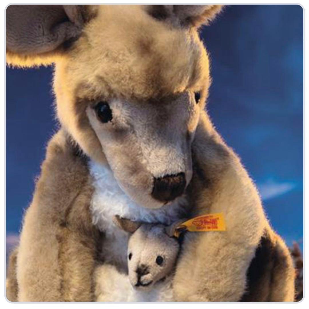 ❤完売品❤ シュタイフ ぬいぐるみ カンガルー 赤ちゃん カンゴ 洗える