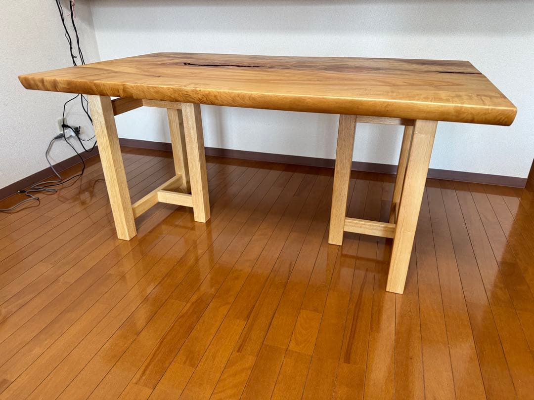 天然木一枚板　トチ　テーブル天板　※脚別売