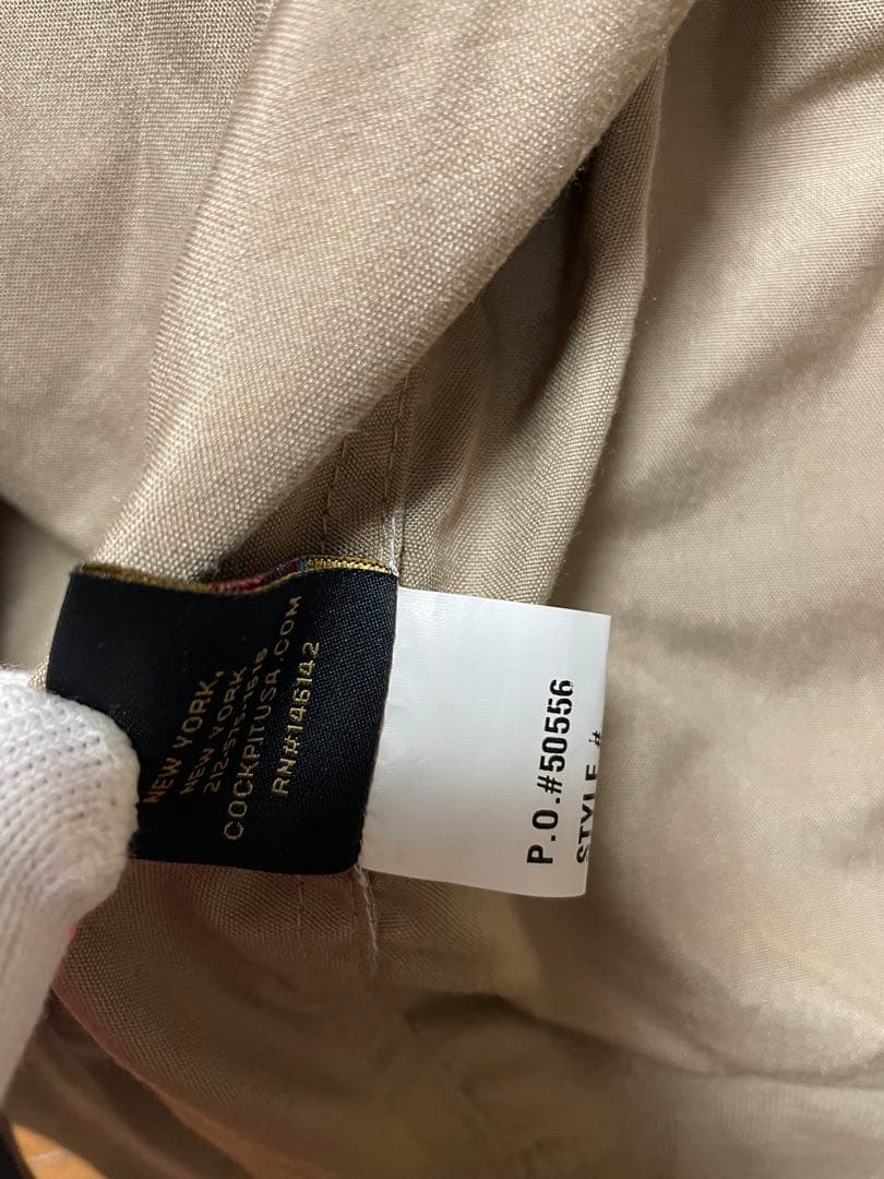 COCKPIT USA INCフライトジャケット　ベージュ　米空軍　Mサイズ