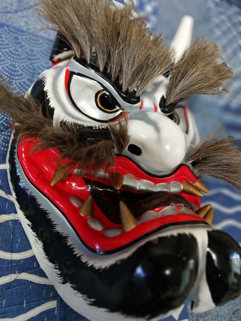 ３面セット　神楽面　石見神楽　広島神楽　芸北（北広島）大江山3面揃い　日本　鬼