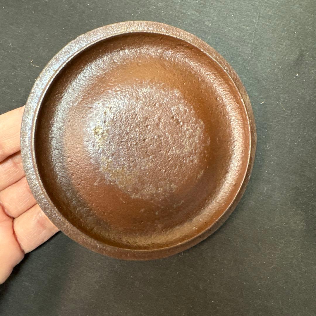 Ｆ18 送料無料　茶釜　平丸釜　桜　在銘　茶道　共箱　釜鐶　茶道具　佐藤浄清