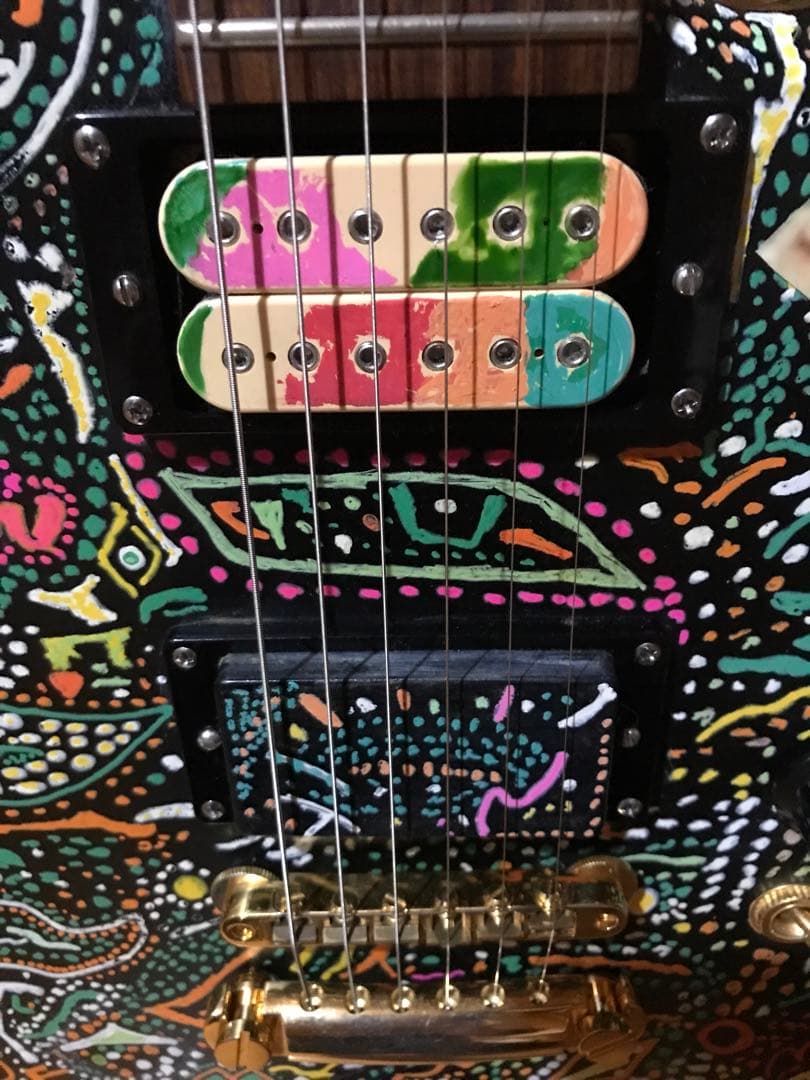 HIDEモデル FERNANDES MG-100X アメーバペイズリーペイント