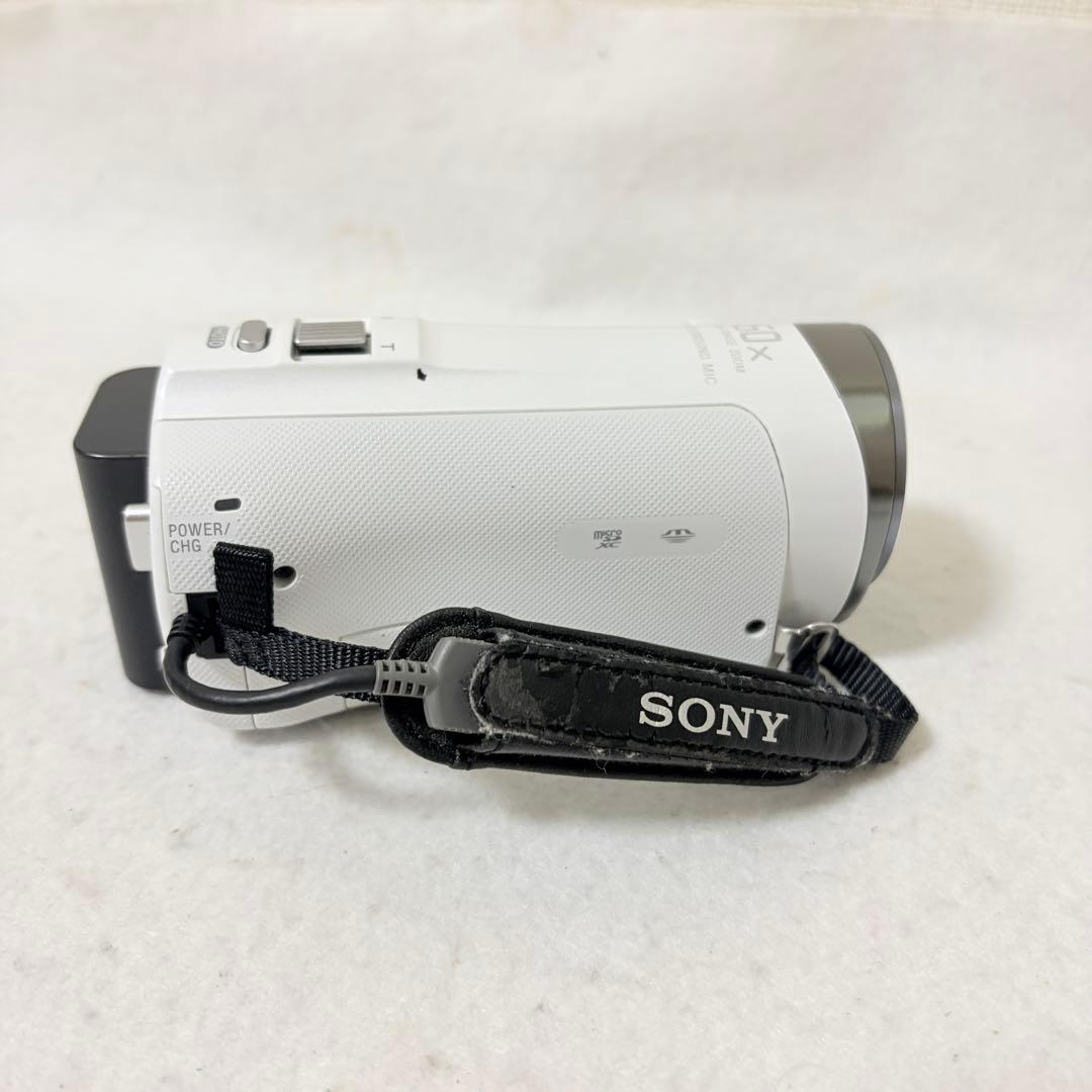 美品 SONY HDR-CX420 HANDYCAM ホワイト ビデオカメラ