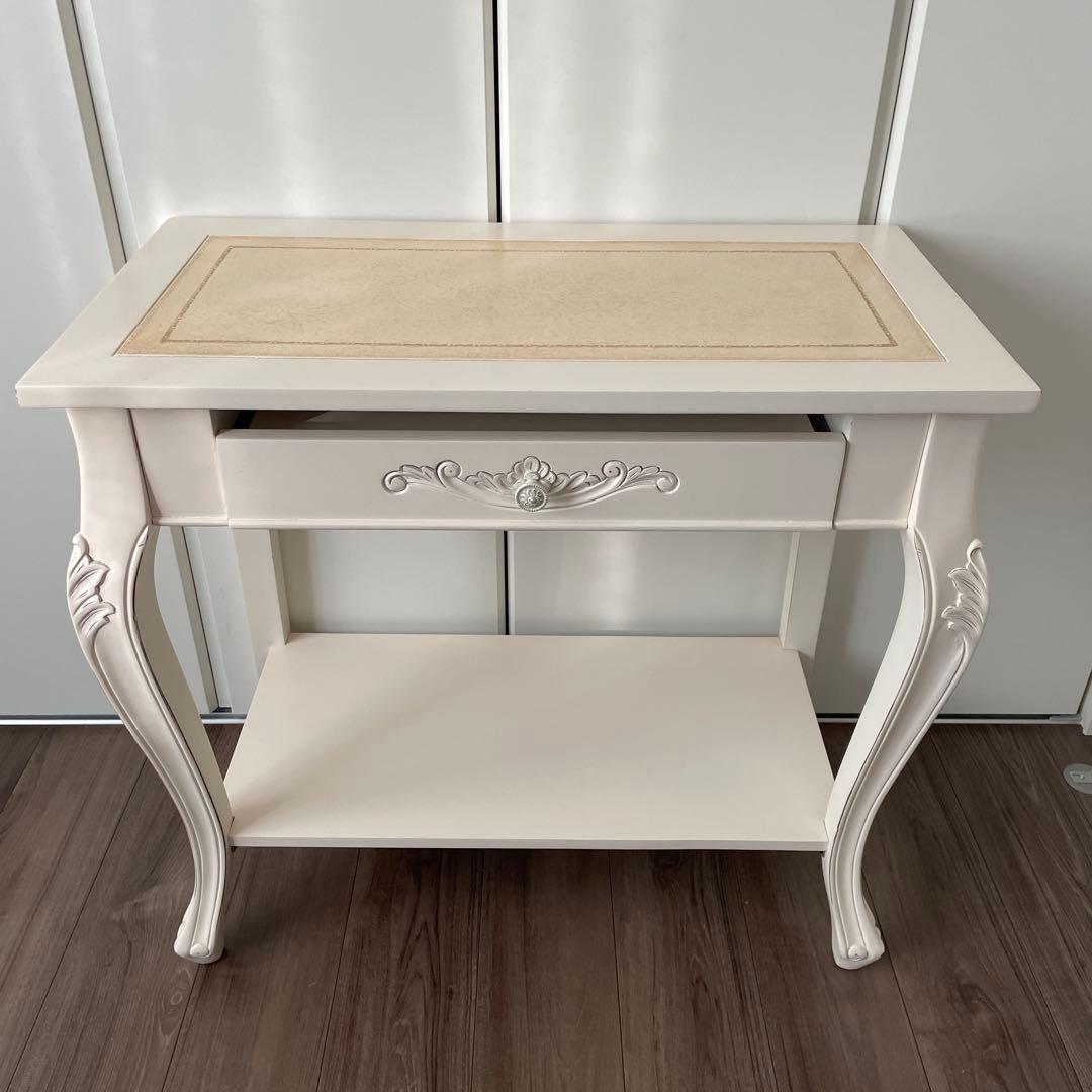 猫脚　ネコ脚　アンティーク　パソコンデスク　家具　机　テーブル　花台　フラワー