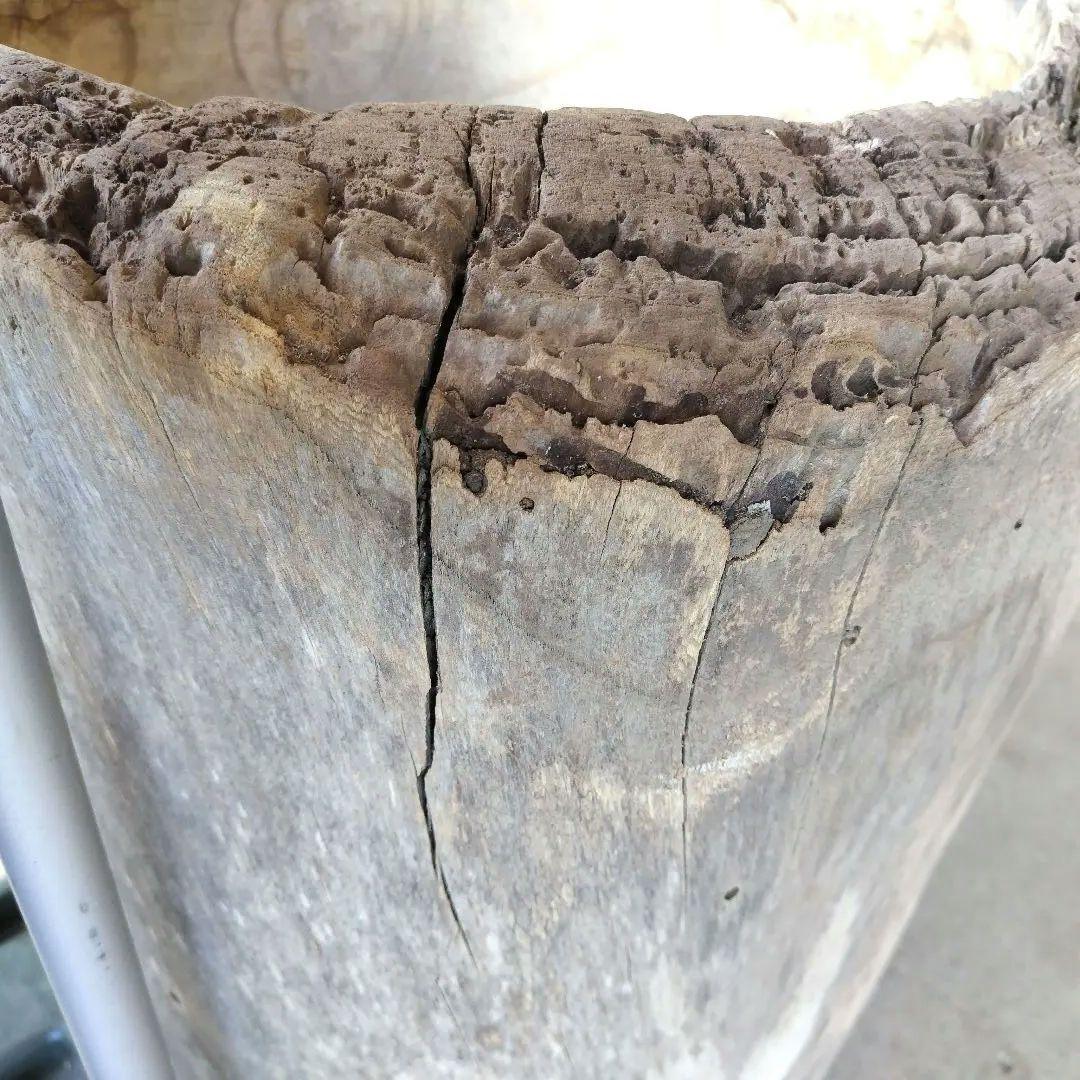 昭和レトロ　けやき臼　餅つきうす　アンティーク古道具　ジャンク品