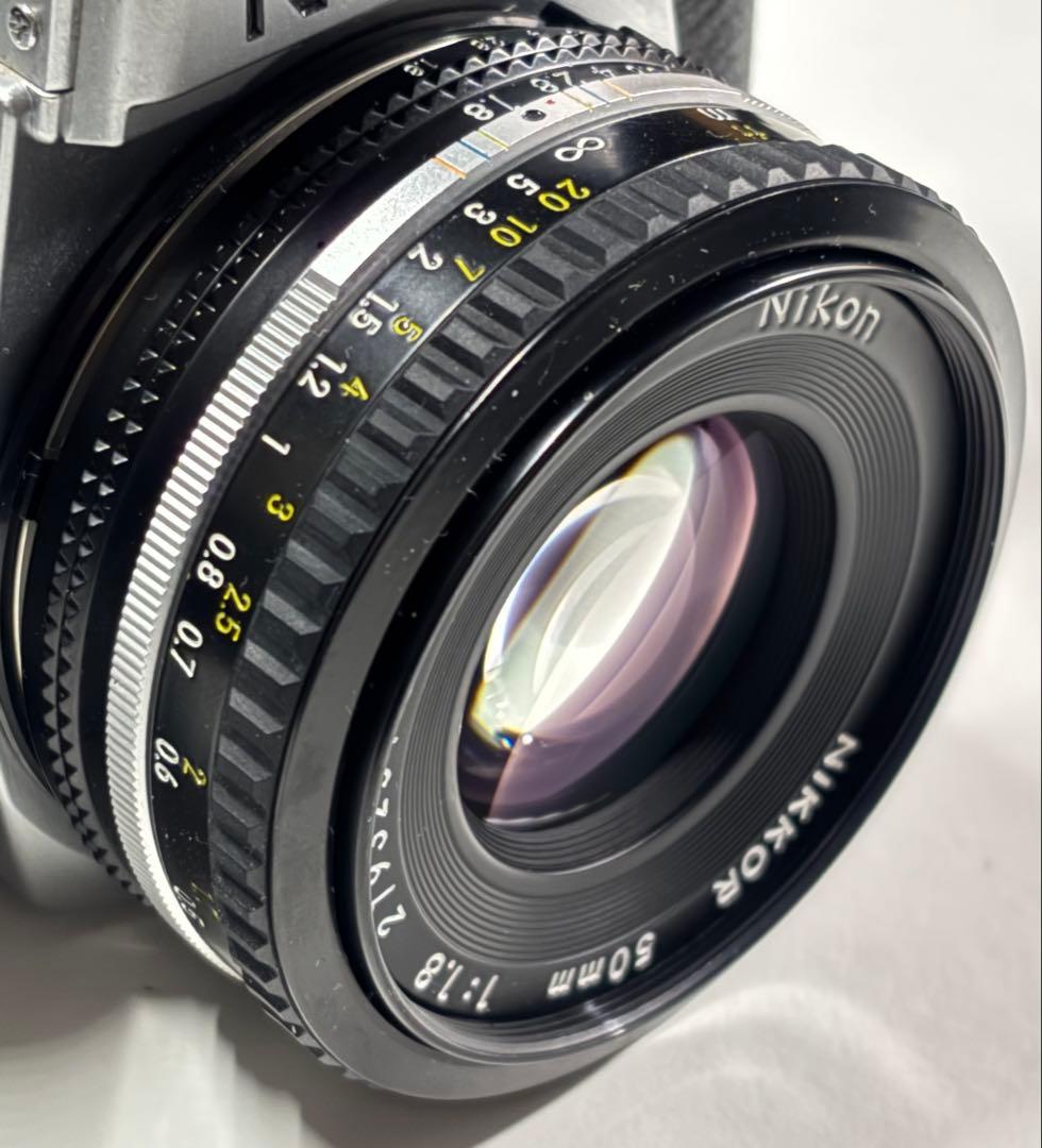 Nikon FE2 シルバー NIKKOR 50mm 1:1.8 レンズ セット